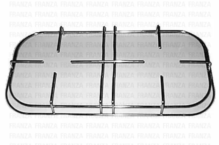 GRIGLIA 2 FUOCHI CUCINA SMALVIC 462 x 227 IN FILO CROMATO