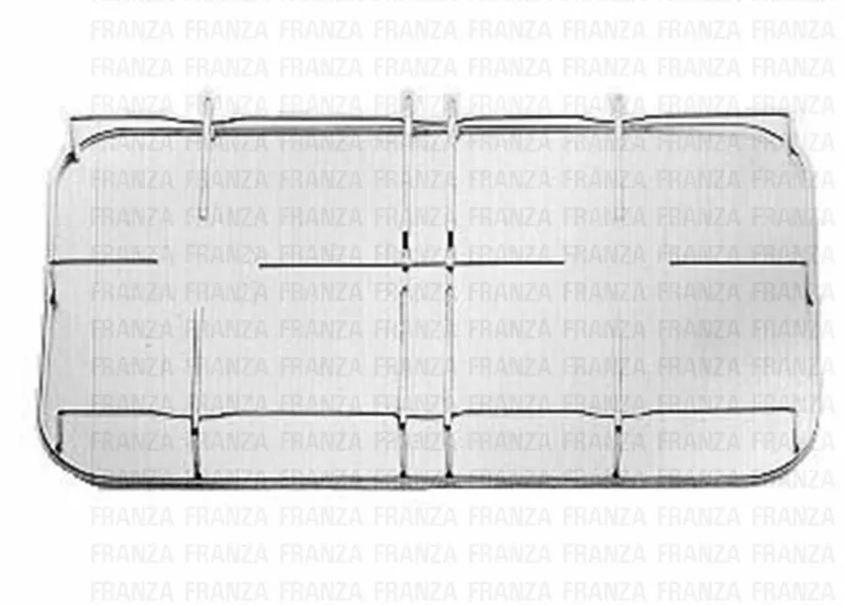 GRIGLIA 2 FUOCHI FILO CROMATO CUCINA JOLLY INOX 447 X 245