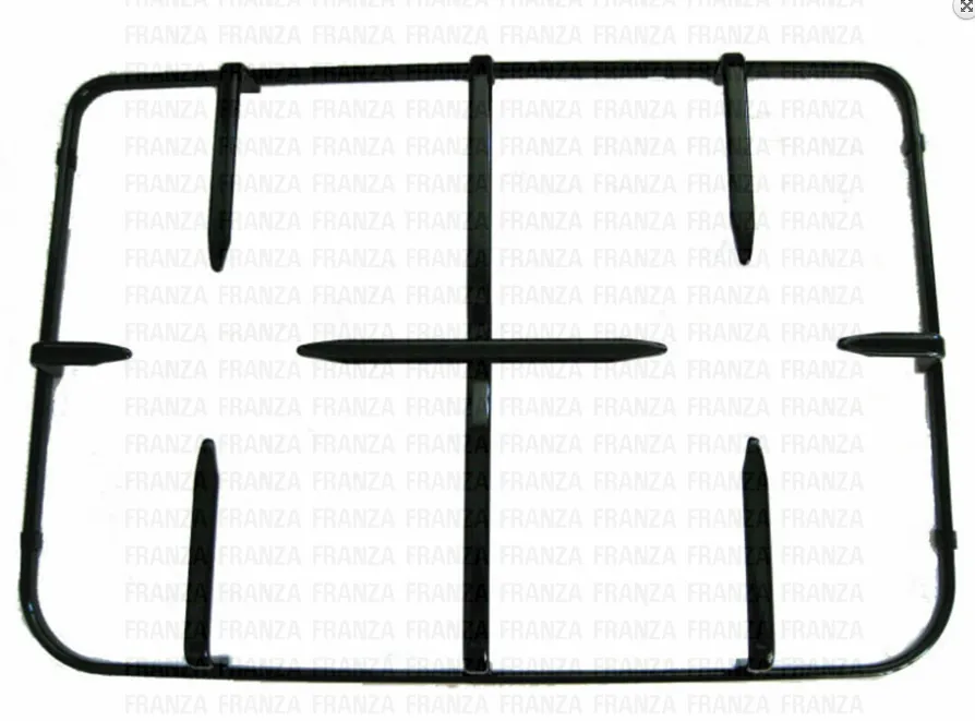 GRIGLIA 2 FUOCHI PIANO COTTURA CUCINA GLEM GAS 395 X 272 NERO SMALTATO