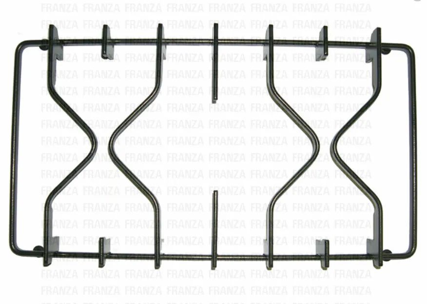 GRIGLIA 2 FUOCHI PIANO COTTURA CUCINA IGNIS WHIRLPOOL 395 X 210 NERA SMALTATA