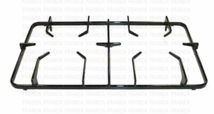 GRIGLIA 2 FUOCHI PIANO COTTURA CUCINA SMEG 430 X 243 Alt.30mm NERA SMALTATA