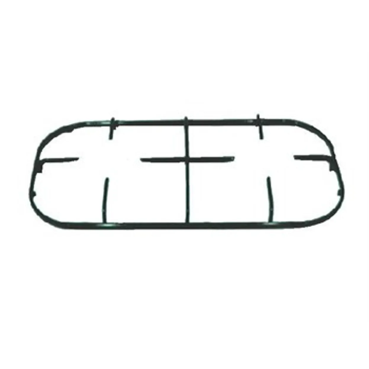 GRIGLIA 2 FUOCHI PIATTINA NERA CUCINA PIANO COTTURA ILVE 449X226 