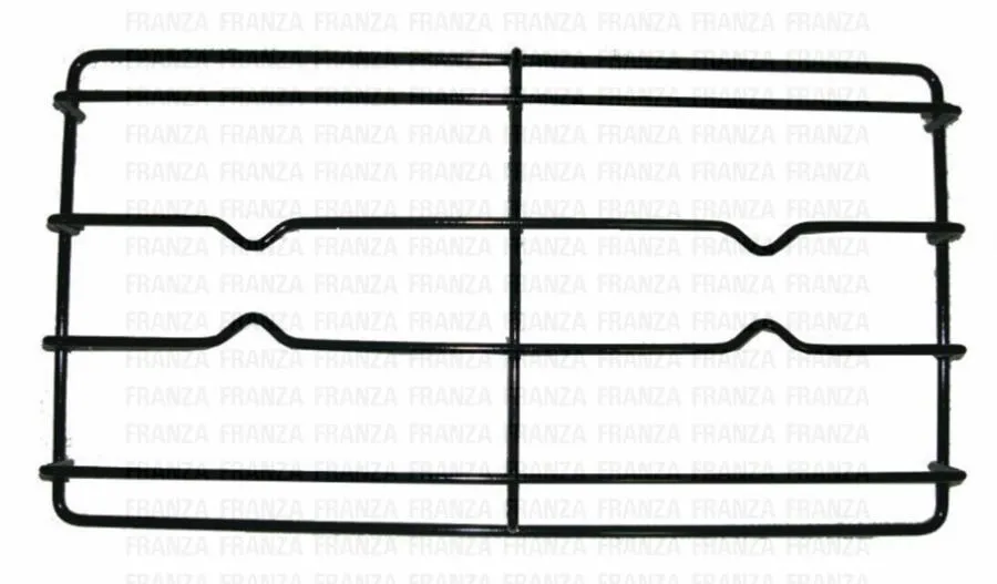 GRIGLIA 2 Fuochi TONDINO CUCINA SAMET 433 X 230 nera smaltata