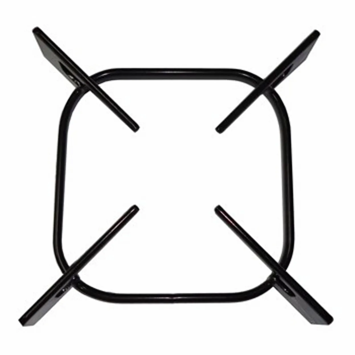 GRIGLIA APPOGGIO 1 FUOCO PIATTINA NERA PIANO COTTURA FRANKE 14X14 CM