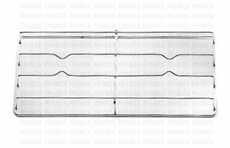 GRIGLIA CUCINA 2 FUOCHI SAMET 433 X 205 IN FILO CROMATO