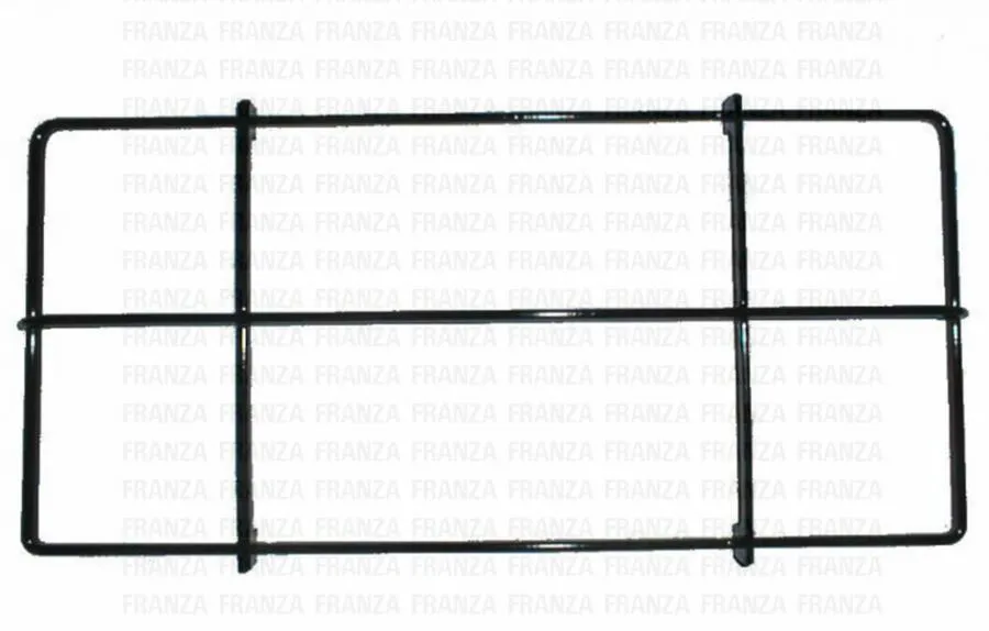 GRIGLIA CUCINA REX ELECTROLUX 2 FUOCHI 465X218 ZOPPAS NERA SMALTATA