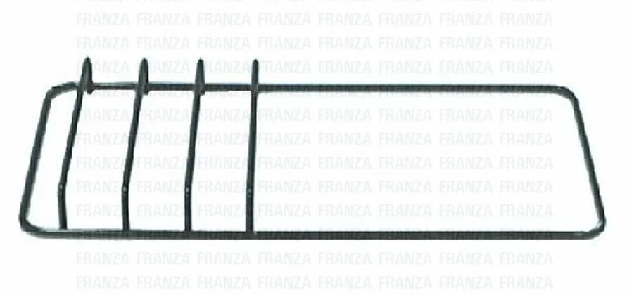 GRIGLIA CUCINA SMEG 1 FUOCO. PIASTRA 460X225 NERA SMALTATA