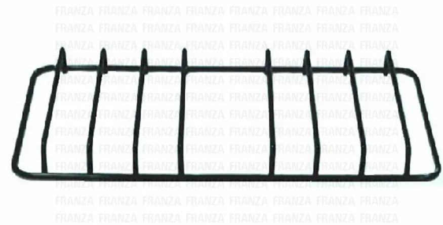 GRIGLIA CUCINA SMEG PIANO 2 FUOCHI 460X225 NERA SMALTATA