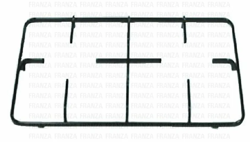 GRIGLIA CUCINA STAR 2 FUOCHI 384x250 NERA SMALTATA