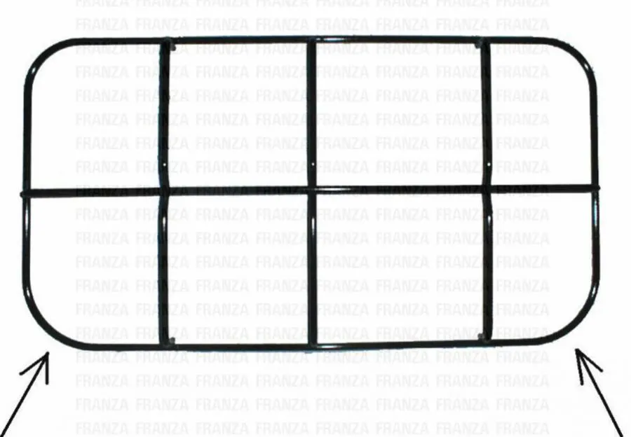 GRIGLIA FILO SMALTATA 2 Fuochi 450X245 CUCINA JOLLY INOX