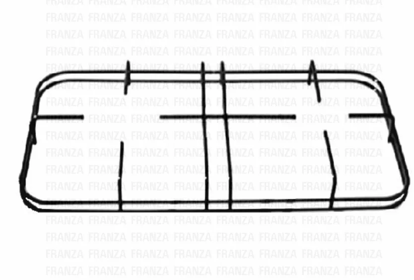 GRIGLIA FILO SMALTATO 2 FUOCHI 449X246 NARDI POGGIA PENTOLE