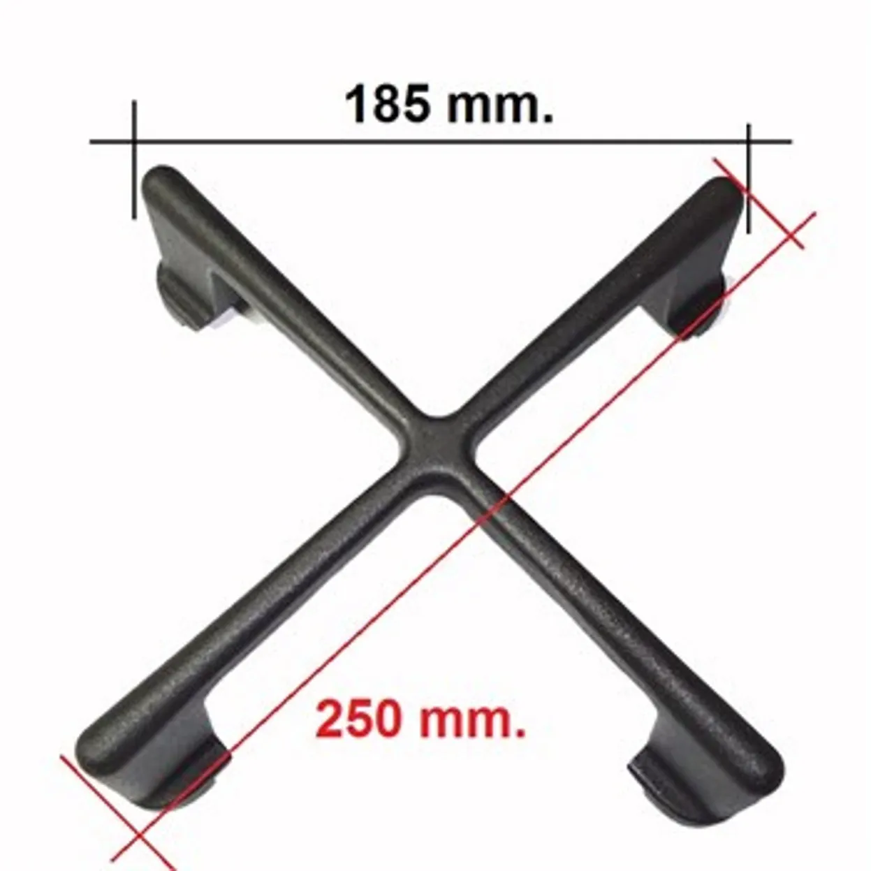 GRIGLIA GHISA 1 FUOCO PIANI COTTURA REX ELECTROLUX AEG G4432 250X250