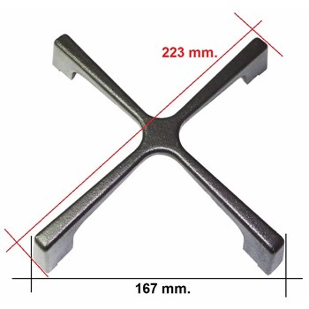 GRIGLIA GHISA PIANO COTTURA SMALVIC FRANKE misure 22,3 X 22,3 min.40 max.