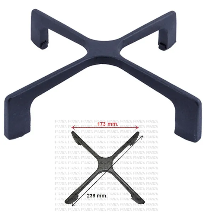 GRIGLIA GHISA PIANO COTTURA WHIRLPOOL IGNIS Diametro 238mm alt 45mm