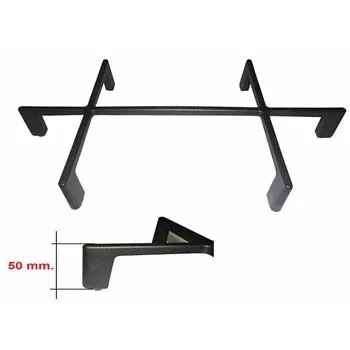 GRIGLIA IN GHISA 2 FUOCHI PIANI DI COTTURA FOSTER 415 x 225 H50mm