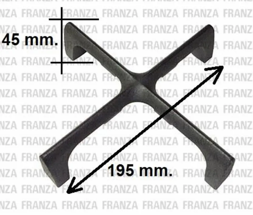 GRIGLIA IN GHISA PIANO COTTURA FRANKE 70CM 195X195