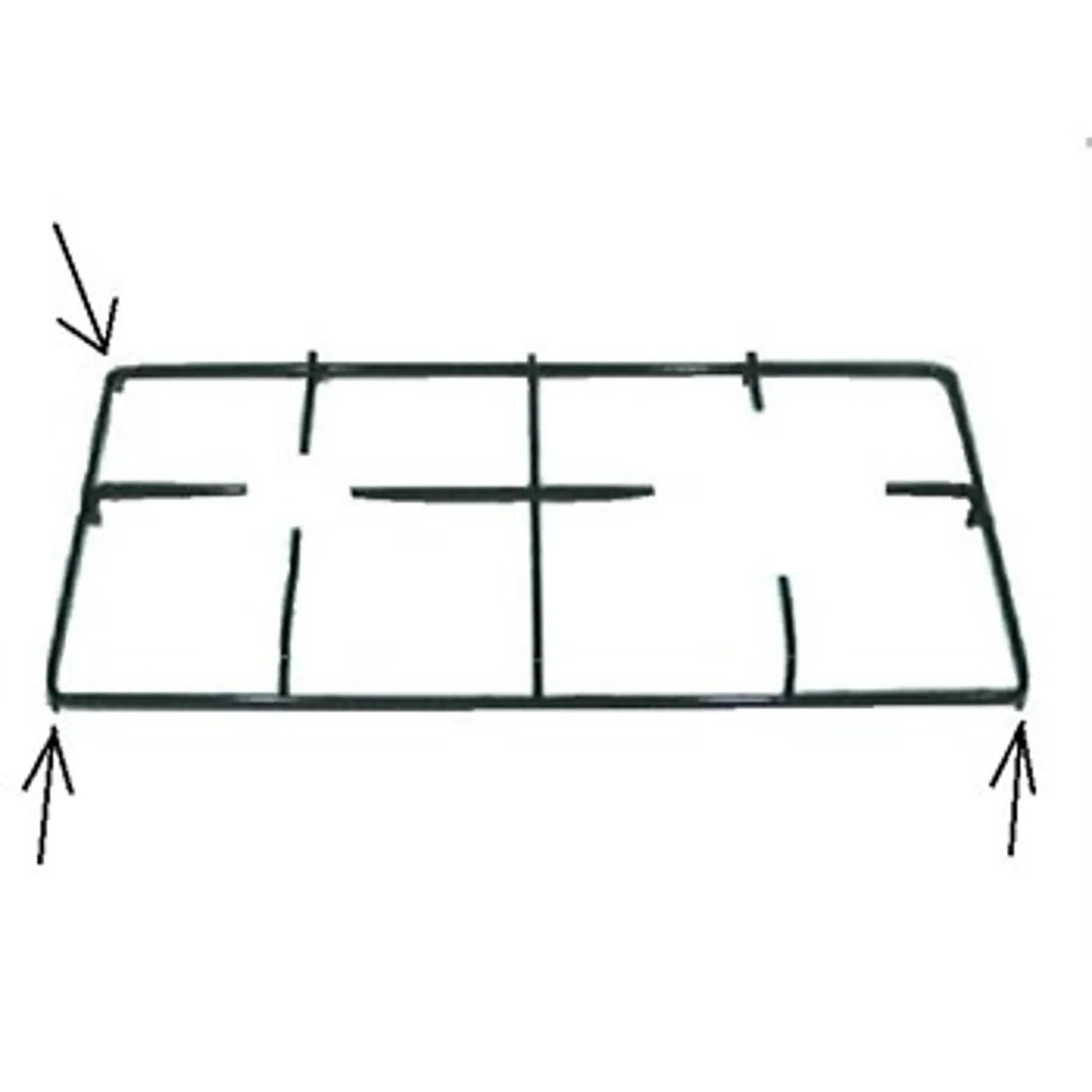 GRIGLIA IN PIATTINA CUCINA PIANO COTTURA 500X250 LOFRA 3 PIEDINI