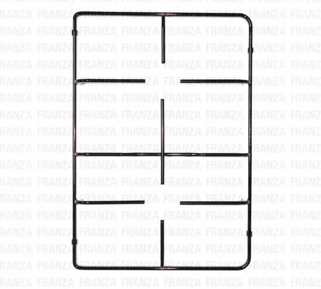 GRIGLIA NERA 2 FUOCHI PIANO COTTURA NARDI 380 X 265