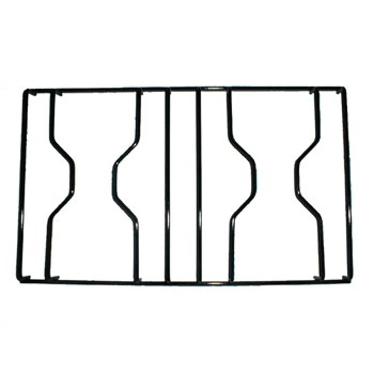 GRIGLIA PER CUCINA PIATTINA AREILOS 2 FUOCHI FILO SMALTATO 41,2X25,4