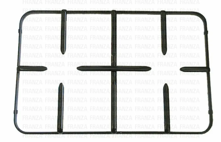 GRIGLIA PIANO COTTURA 2 FUOCHI 497 X 276 TECNOGAS NERA SMALTATA