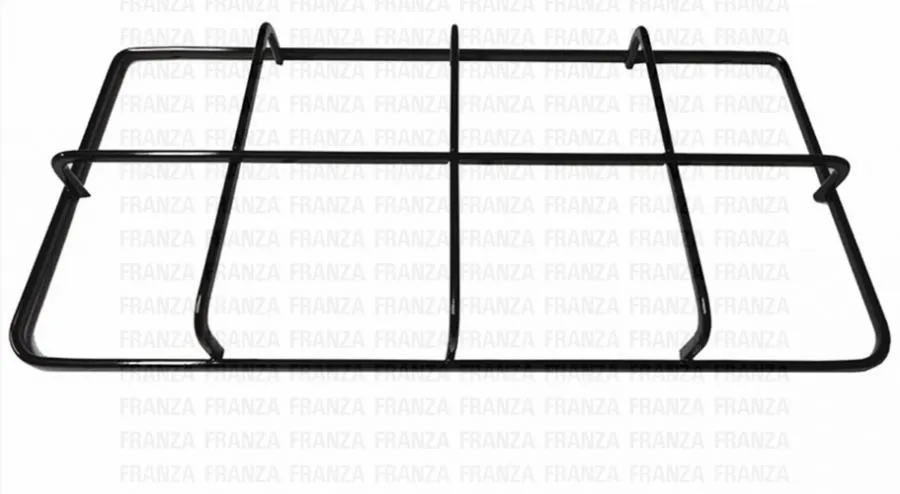 GRIGLIA PIANO COTTURA CUCINA SMEG 2 FUOCHI 460X225 NERA SMALTATA