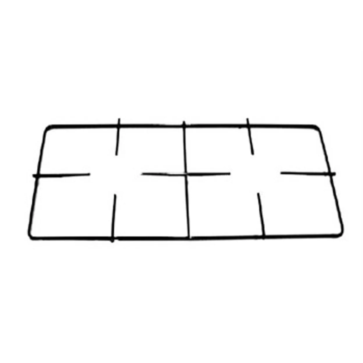 GRIGLIA PIATTINA 2 FUOCHI  520X260 PER CUCINA TERIM FRATELLI ONOFRI BOMPANI