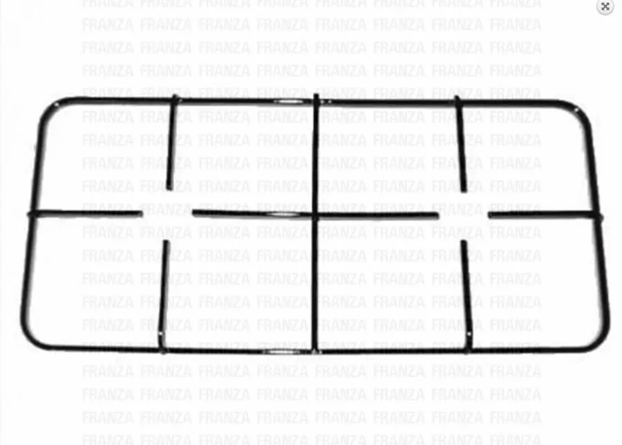 GRIGLIA PIATTINA 2 Fuochi CUCINA MENEGHETTI 458 X 228 NERA SMALTATA