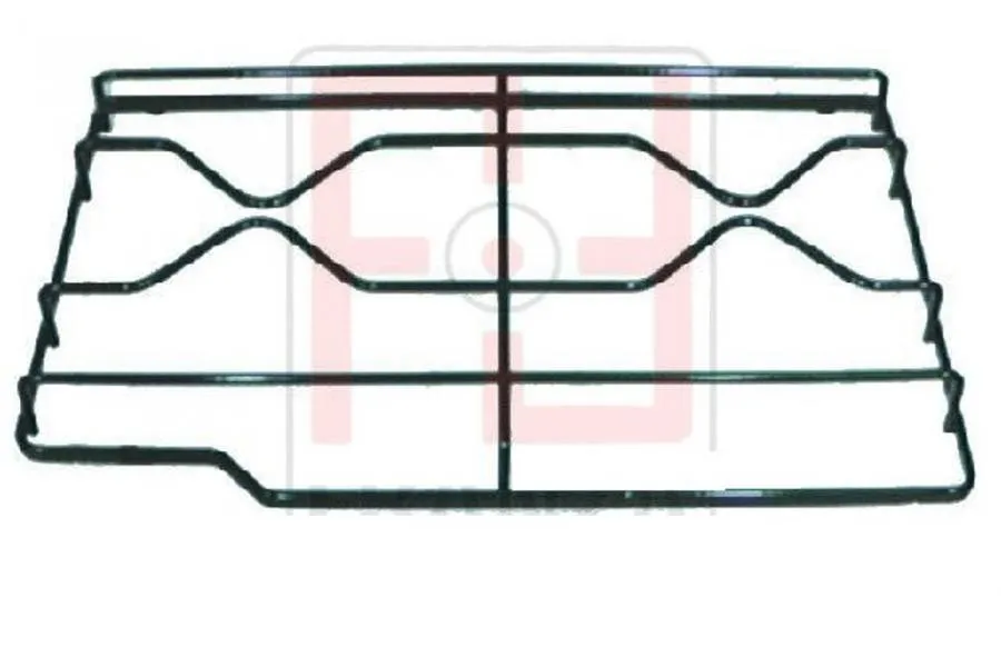 GRIGLIA PIATTINA 2 FUOCHI PIANI COTTURA ARISTON INDESIT LUNGA 448X283 AR032437