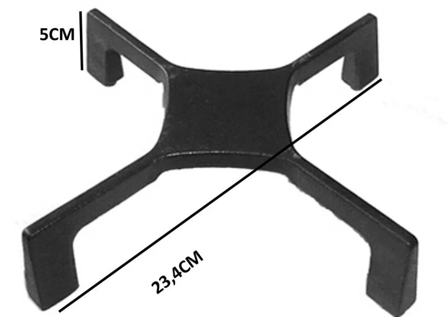 GRIGLIA SINGOLA GHISA PIANO COTTURA ARISTON INDESIT 234MM