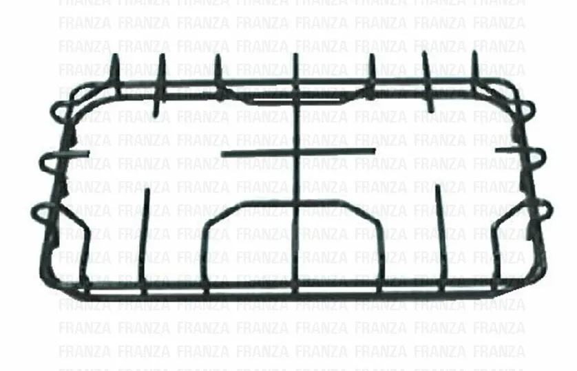 GRIGLIA SMALTATA 2 FUOCHI. 340X225 CUCINA STAR NERA