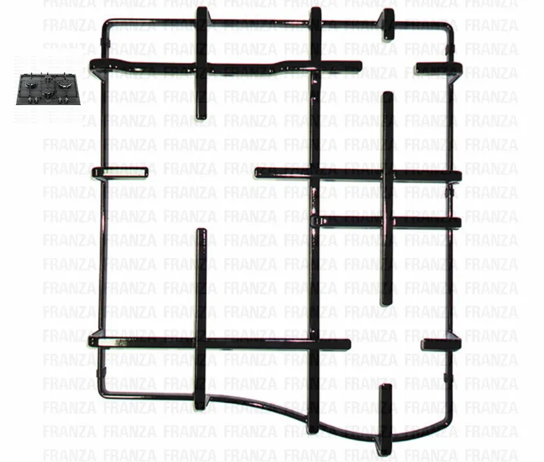 GRIGLIA SX 3 FUOCHI PIANO COTTURA ARISTON INDESIT HOTPOINT 377-415 X 350 C003034
