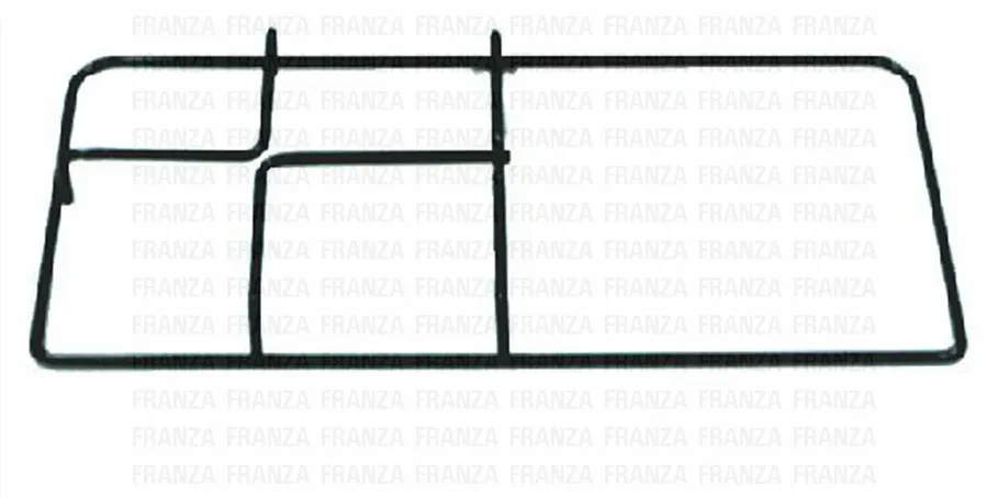 GRIGLIA TONDINO SMALTATA 1 FUOCO   PIASTRA 460x225 CUCINA PIANO COTTURA SMEG