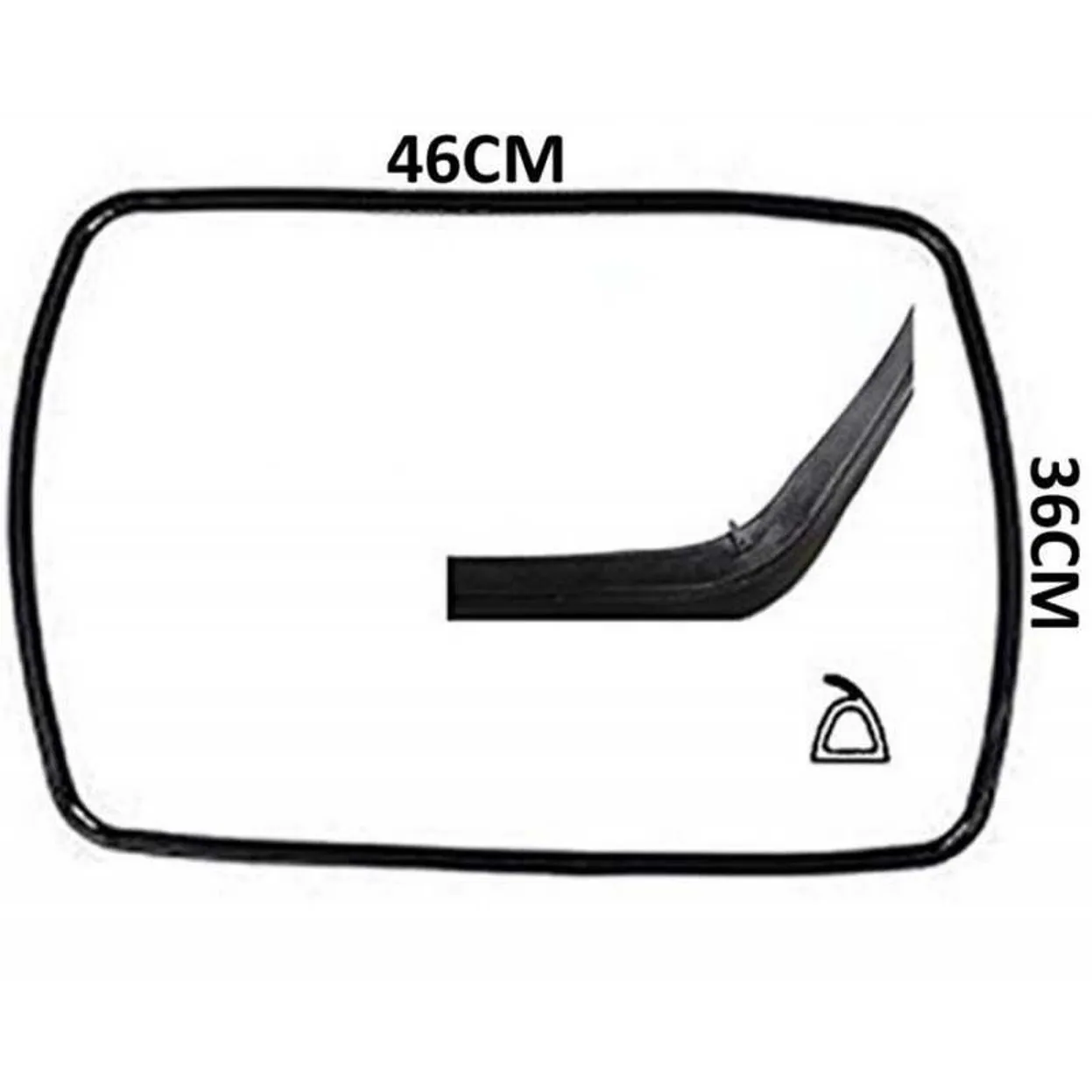 GUARNIZIONE FORNO PORTA FRANKE SMALVIC 1999170 1330169205 4 LATI CON GANCI