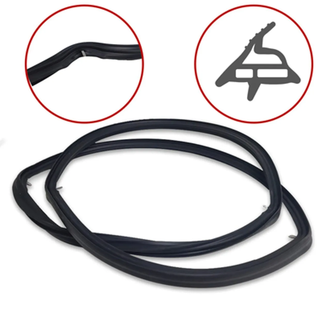 GUARNIZIONE PORTA FORNO 4 LATI 42X32 WHIRLPOOL INDESIT ARISTON VULCANO 