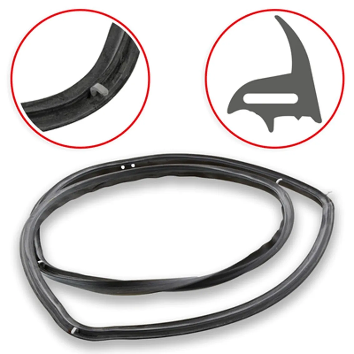 GUARNIZIONE PORTA FORNO AEG ELECTROLUX REX COMPATIBILE 40X29CM 4 GANCI