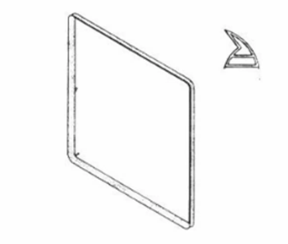 GUARNIZIONE PORTA FORNO FRATELLI ONOFRI TERIM 44 X 35 - 4 GANCI COMPATIBILE