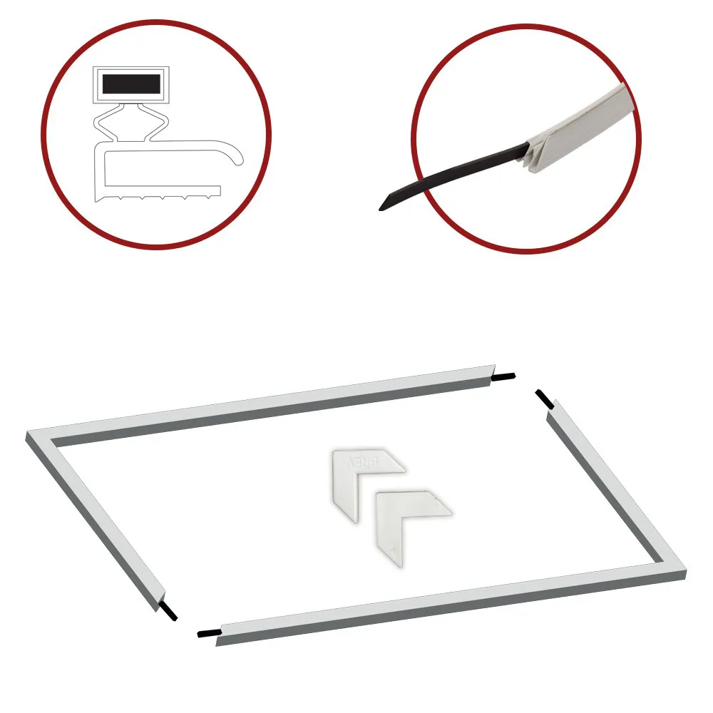 GUARNIZIONE PORTA FRIGORIFERO UNIVERSALE 1300 X 700 mm SU MISURA MAGNETICA