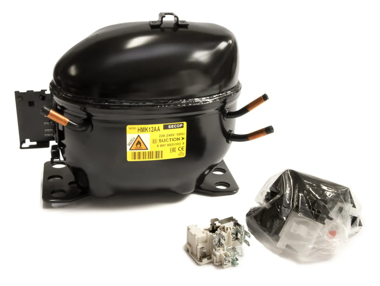 HTK12AA HMK12AA HYK12AA COMPRESSORE FRIGORIFERO R600A 198W 1/4HP