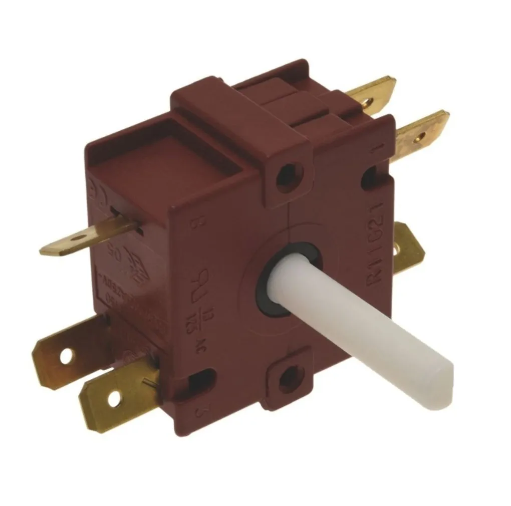 INTERRUTTORE COMMUTATORE ROTATIVO FORNETTO ELETTRICO DE LONGHI ASSE LUNGO