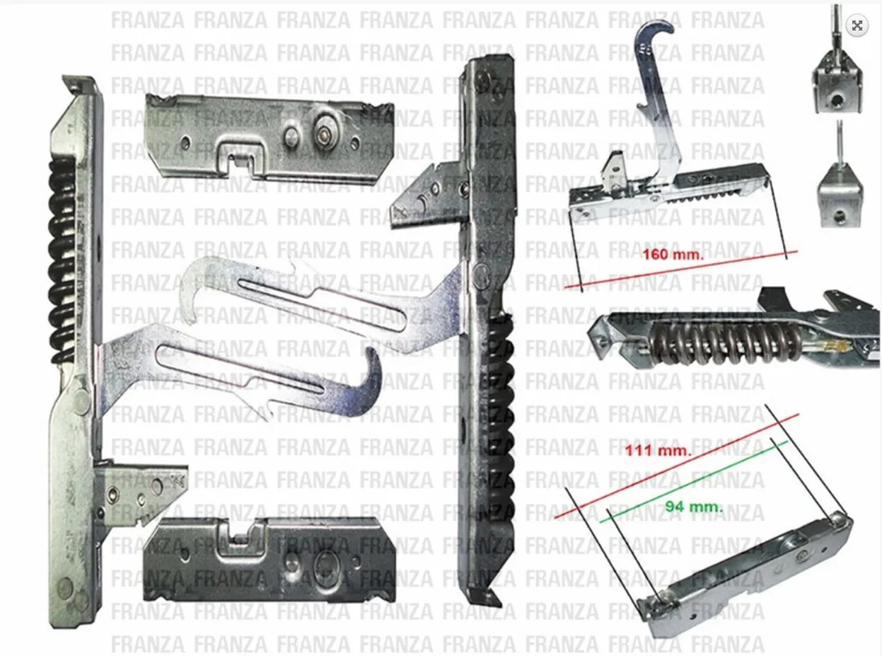 KIT 2 cerniere FORNO TERIM ELECTROLUX ILVE FORNO MAXI 160X20