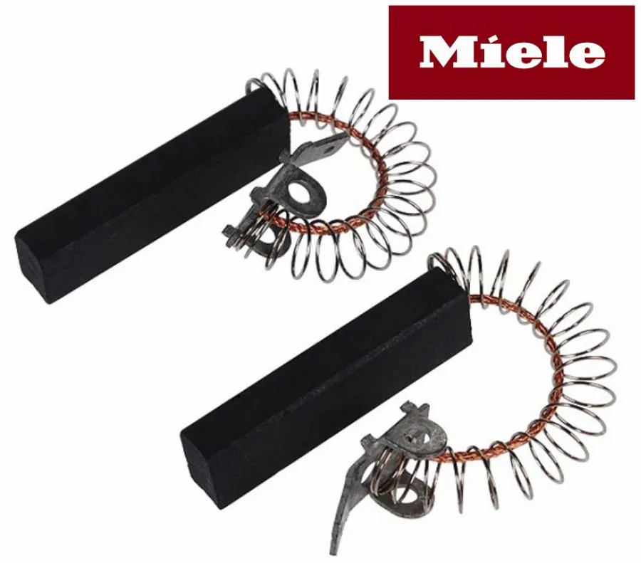 KIT 2PZ CARBONCINI SPAZZOLE MOTORE LAVATRICE  MIELE 6,5X10X36,4