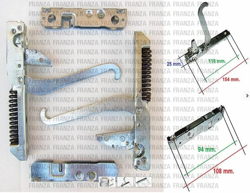 KIT 2PZ CERNIERA FORNO CUCINA ARISTON ILVE ELECTROLUX REX 065923