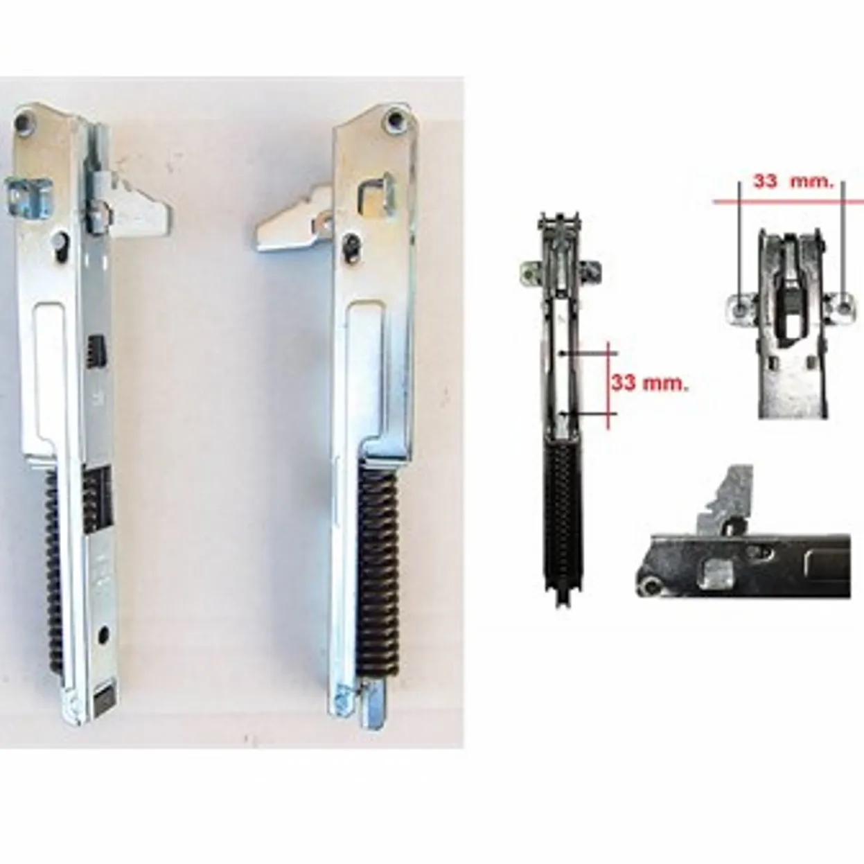 KIT 2PZ CERNIERA MOLLA PORTA FORNO CUCINA WHIRLPOOL 481241719152 - porta pesante