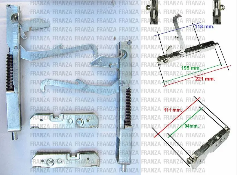 kit 2pz CERNIERA MOLLA SPORTELLO FORNO LOFRA MAXI FORNO 90