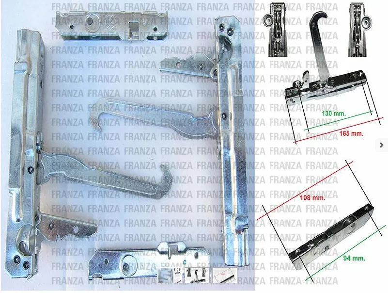KIT 2PZ CERNIERA PORTA FORNO CUCINA AEG ELECTROLUX BOSCH SIEMENS