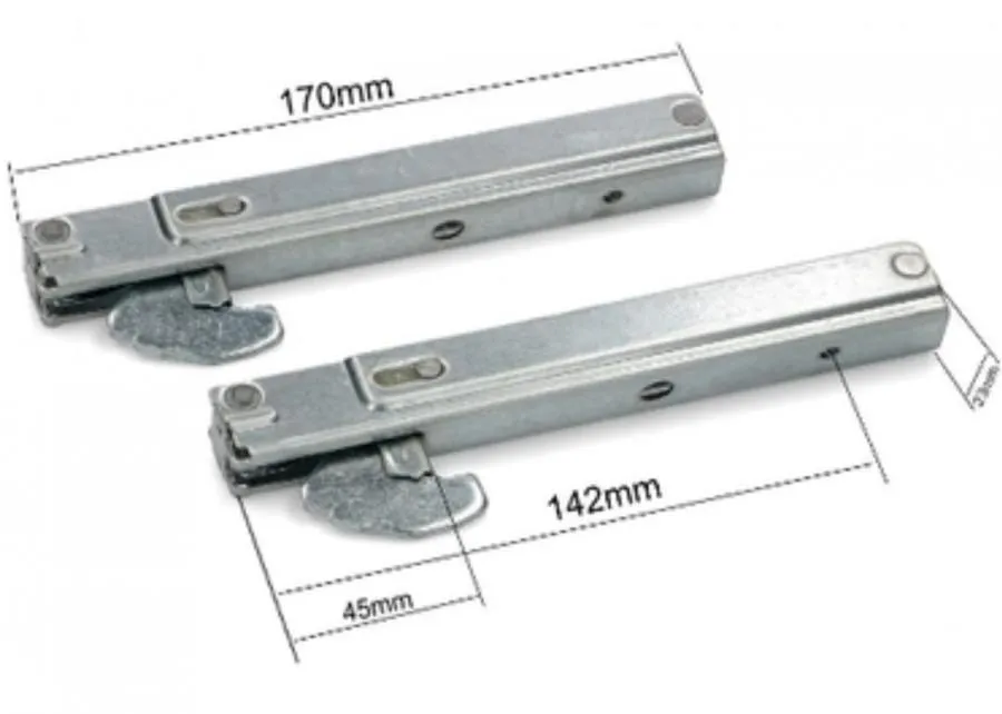 KIT 2PZ COPPIA CERNIERA PORTA FORNO INCASSO CUCINA NARDI SAMET