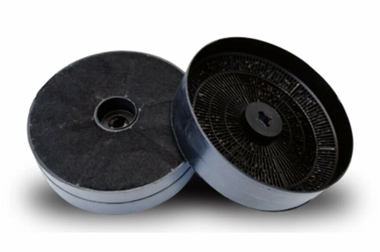 KIT 2PZ FILTRI CAPPA CARBONE ATTIVO GALVAMET 17,2cm spes 43mm WHIRLPOOL TURBOAIR