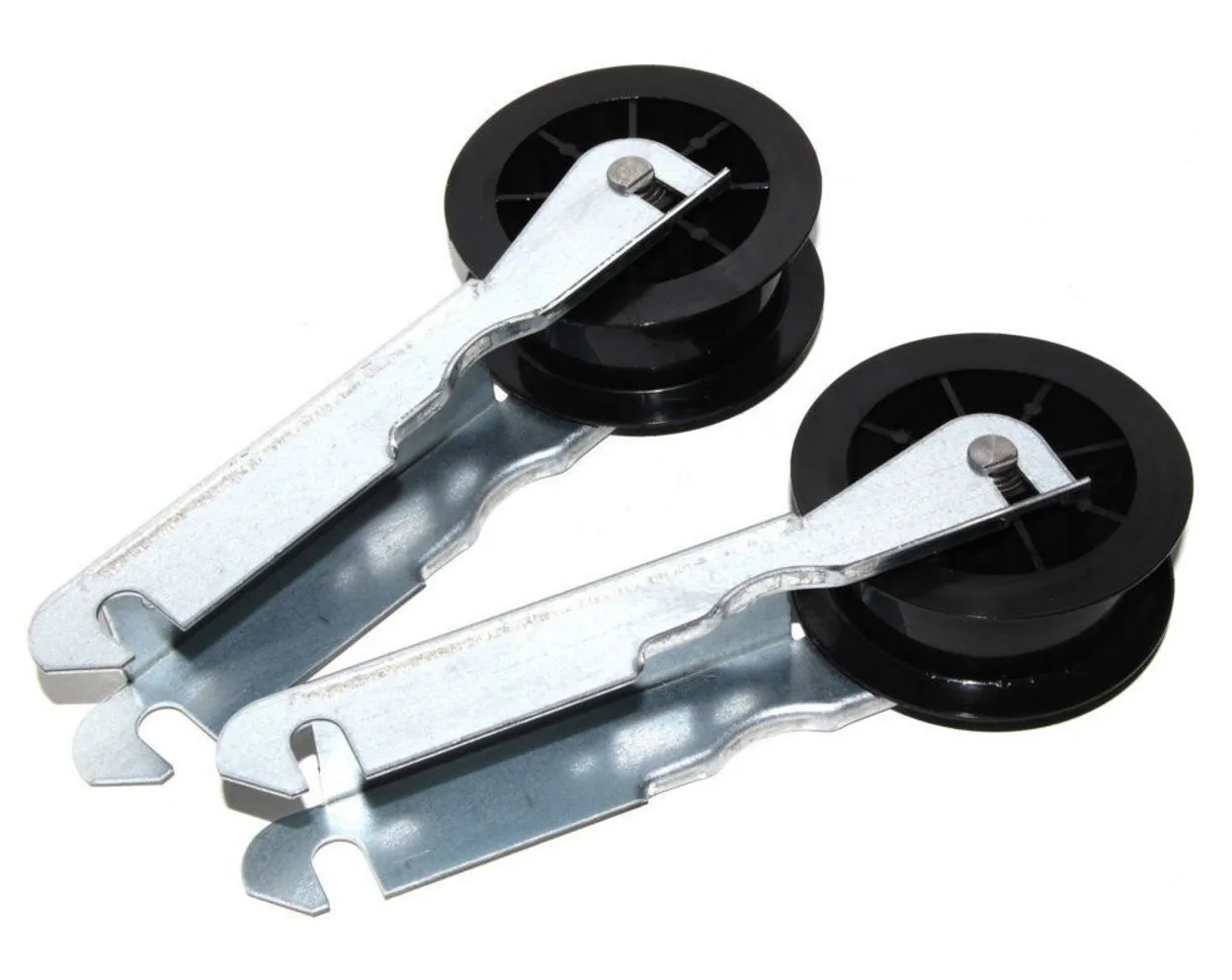 KIT 2PZ PULEGGIA TENDICINGHIA RUOTE LAVATRICE ASCIUGATRICE CANDY HOOVER 06017597