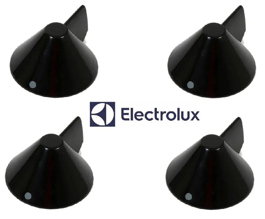 KIT 4 PZ MANOPOLE POMELLI PIANO COTTURA CUCINA ELECTROLUX REX 3550077105