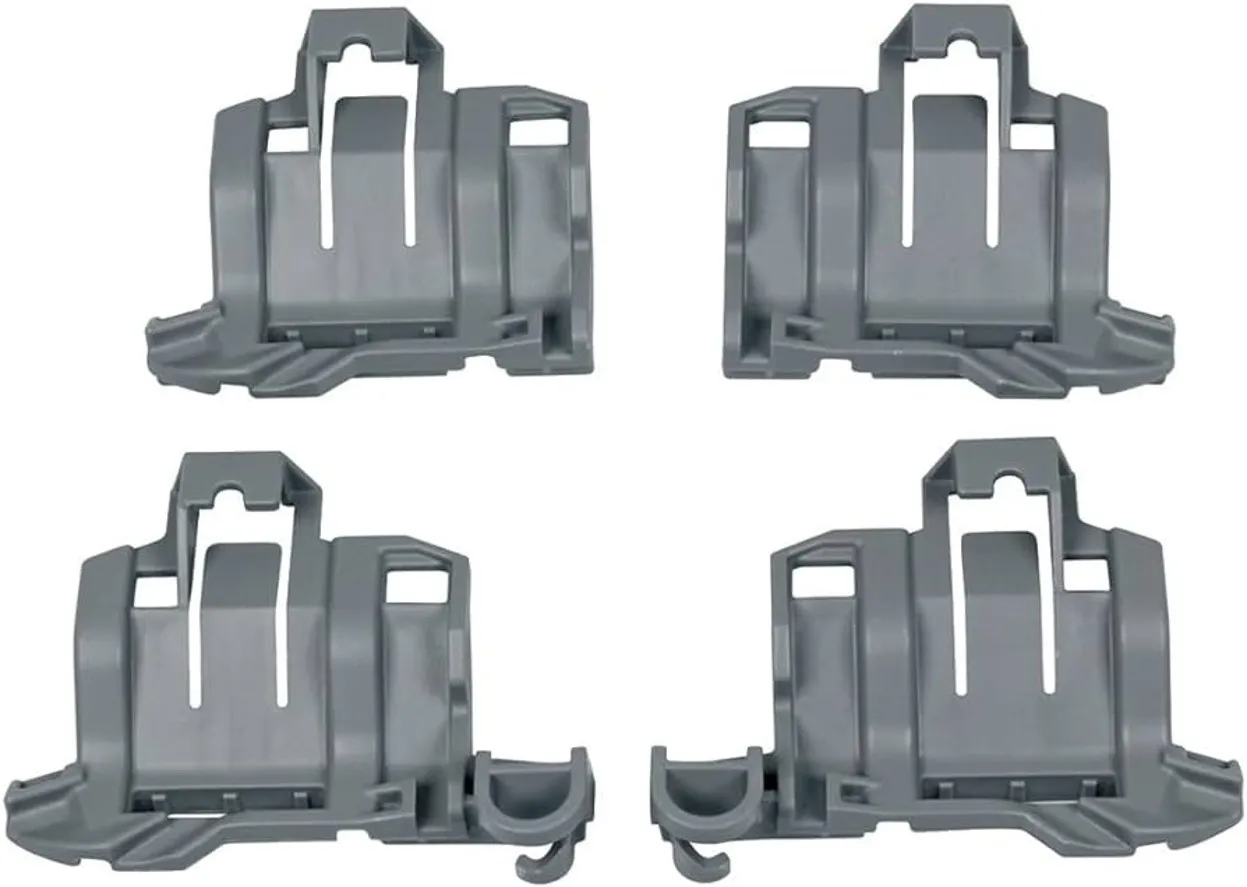 KIT 4PZ CLIPS SCORRIMENTO RUOTE CESTELLO LAVASTOVIGLIE BOSCH 00611473